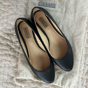 Nisolo Black Leather Flats